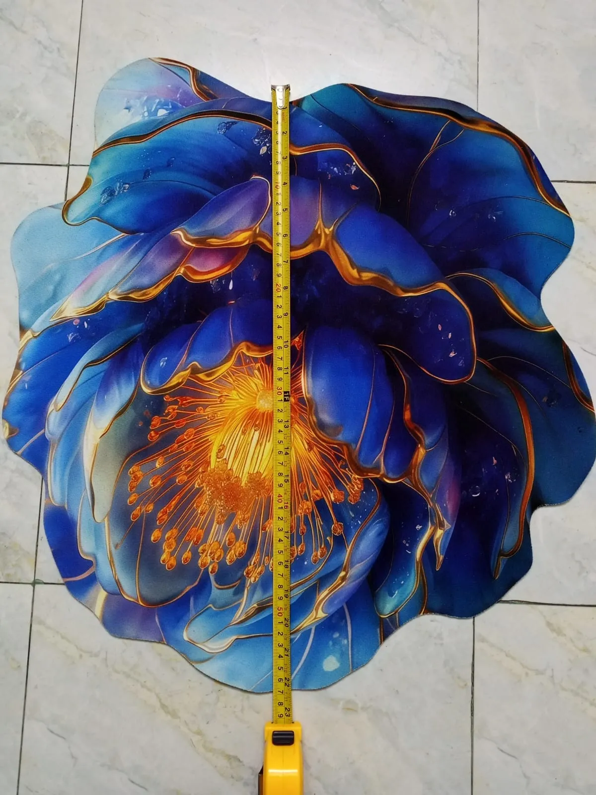 3D Flower Floor Mat | Non-Slip Soft Floral Rug for Bedroom, Living Room & Bathroom / ফুল আকৃতির ফ্লোর ম্যাট | নন-স্লিপ সফট ফ্লোর রাগ ঘর, বাথরুম ও লিভিং রুমের জন্য 5