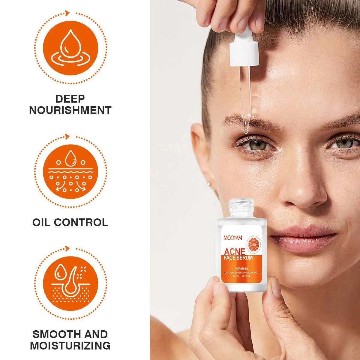MOOYAM Acne Face Serum / ব্রণ কন্ট্রোল ফেস সিরাম 3