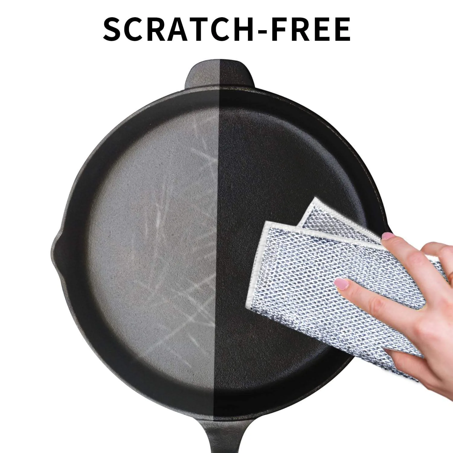 10PCS Magic Silver Wire Dish Cleaning Cloth – Reusable Non-Stick Oil & Rust Removal Kitchen Towel / ১০ পিস ম্যাজিক সিলভার ওয়্যার ডিশ ক্লিনিং কাপড় 5