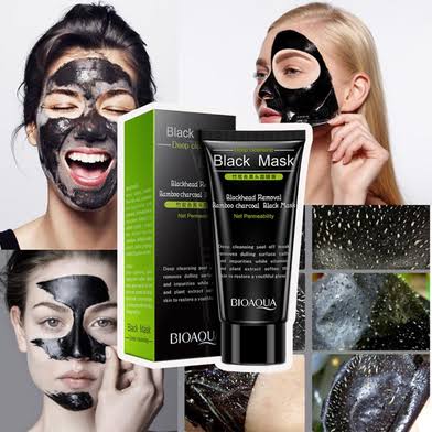 BIOAQUA Deep Cleansing Black Mask Bamboo Charcoal Blackhead Remover Face Mask Skin Care Peal-off Nose Mask 5