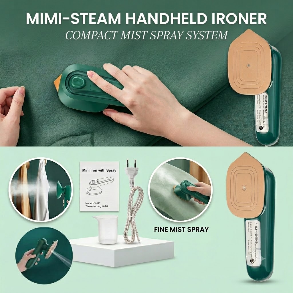 Mini Portable Steamer Iron, 220V