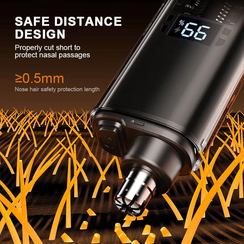 ২-ইন-১ নাক ও বডি হেয়ার ট্রিমার (রিচার্জেবল) 2-in-1 Waterproof Nose & Body Grooming Trimmer 11