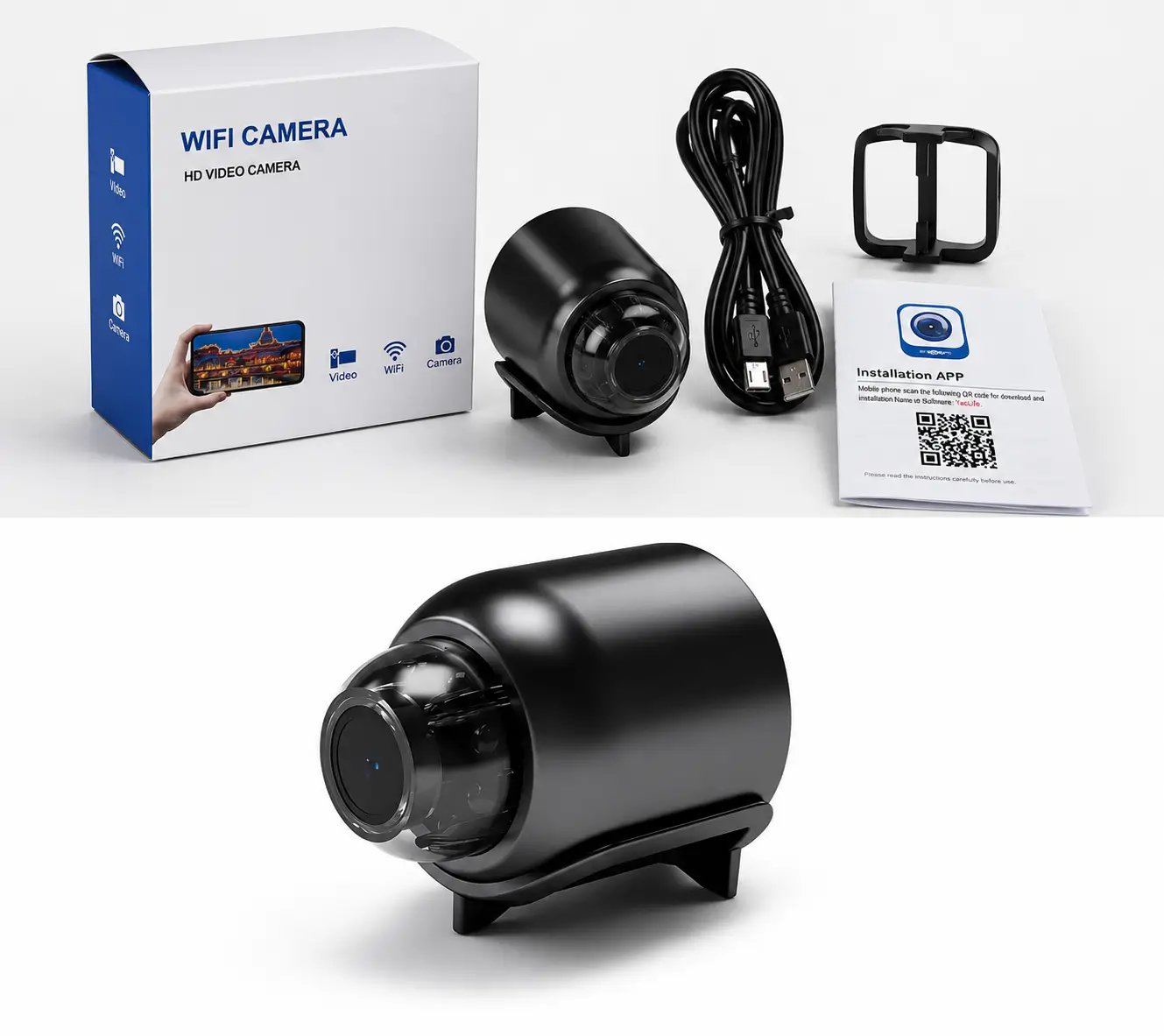 X5 স্মার্ট মিনি WiFi সিকিউরিটি ক্যামেরা / X5 Smart Mini WiFi Security Camera 2