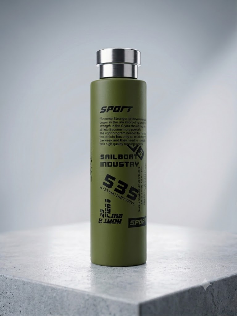 SPORT 500ml Stainless Steel Vacuum Flask - Multicolor Insulated Water Bottle,স্পোর্ট ৫০০ মিলি স্টেইনলেস স্টিল ভ্যাকুয়াম ফ্লাস্ক - মাল্টিকালার ইনসুলেটেড জলের বোতল 5