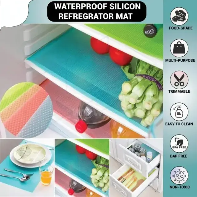 Anti Slip Fridge Mat – 1 Pc / ফ্রিজের শেলফ ম্যাট – ১ পিস 4