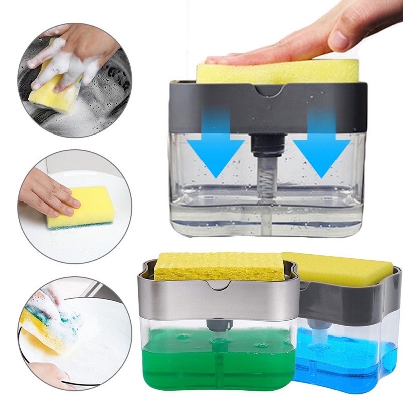 Liquid Soap Dispenser / Soap Pump & Sponge Caddy 4