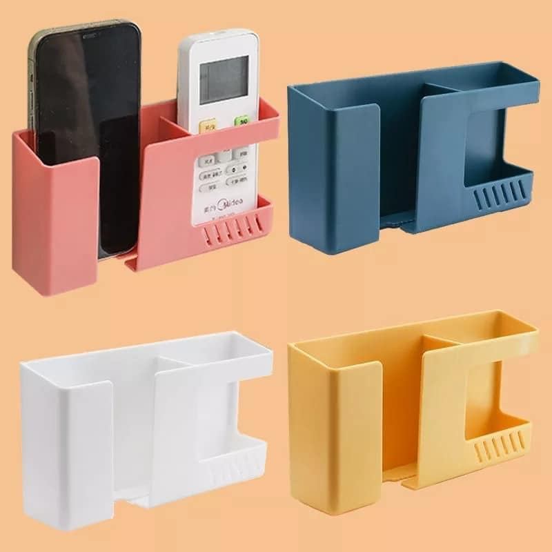 Wall Mount Mobile And Remote Holder, 2-in-1 Mobile Phone Charging Stand and Multipurpose Storage Holder Bracket 7