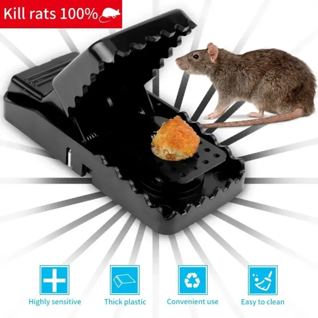 ইঁদুর ধরার ফাঁদ – Large Plastic Mouse Killer Trap | Rat Trap & Mouse Catcher 6
